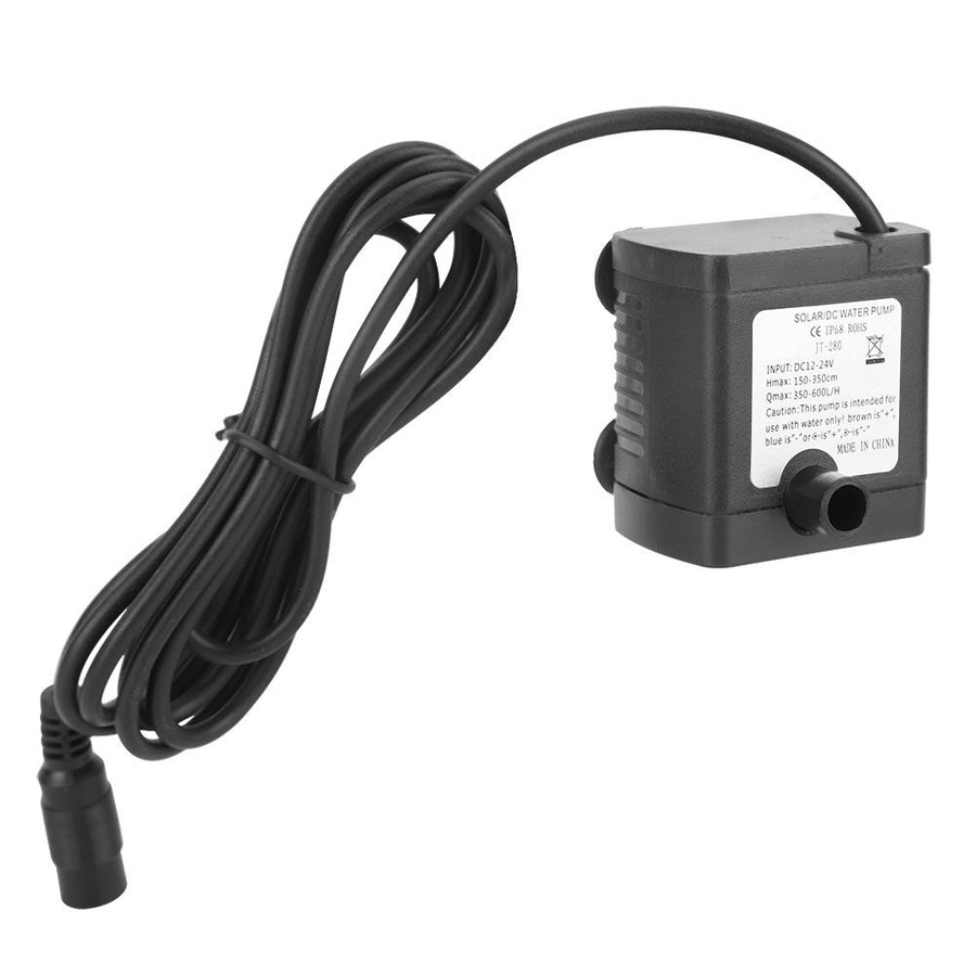 Neoglint Solar Power DC Mini Bürstenlose Tauchpumpe für Springbrunnen 24V aus Edelstahl und ABS - Bild 2