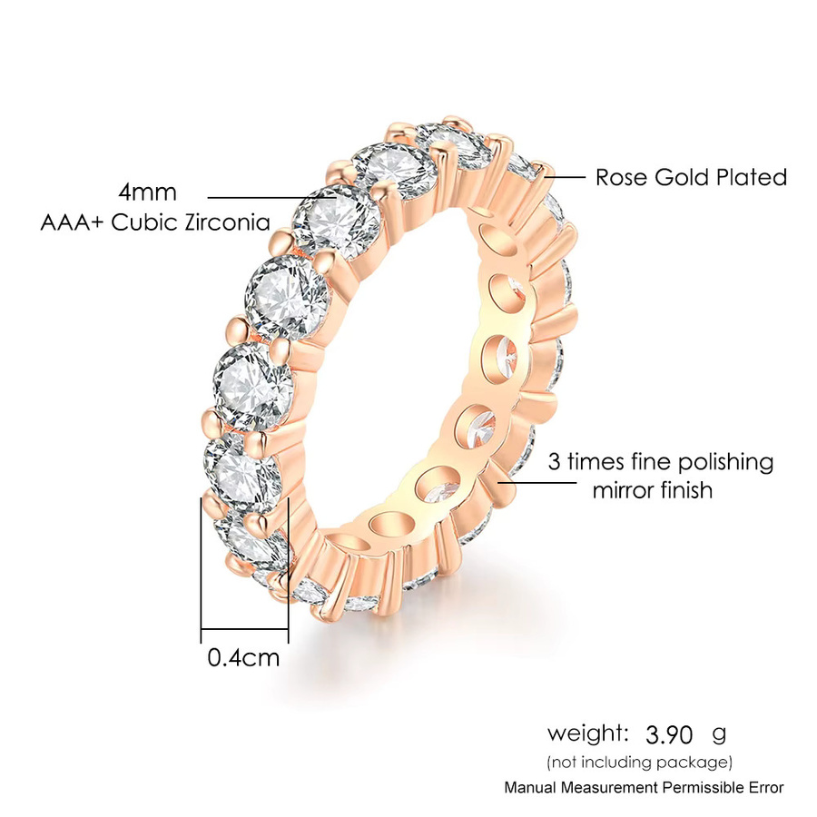 ZHOUYANG Ring, Gold, Zirkonia, Kristall, Damen - Bild 3