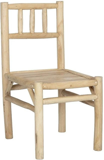 Gartenstuhl Tulum von Vente-unique aus Teakholz in Naturfarben Beige - Bild 1