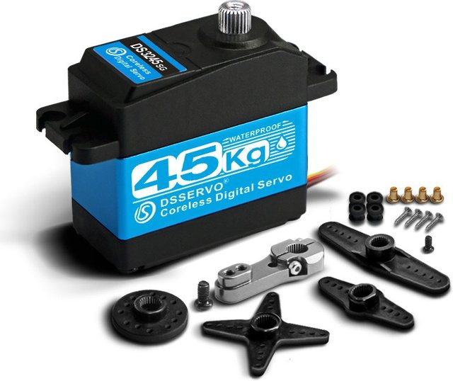 Dsservo Digital Servo, Metallmotor, 7,4V, Wasserdicht IP66, mit 25T Servoarm - Bild 1