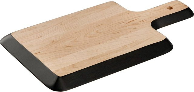 VEGA Servierbrett Belbo aus Ahorn und Holz in Braun/Schwarz, rechteckig, B/T/H: 21,1 x 36,1 x 2 cm - Bild 1