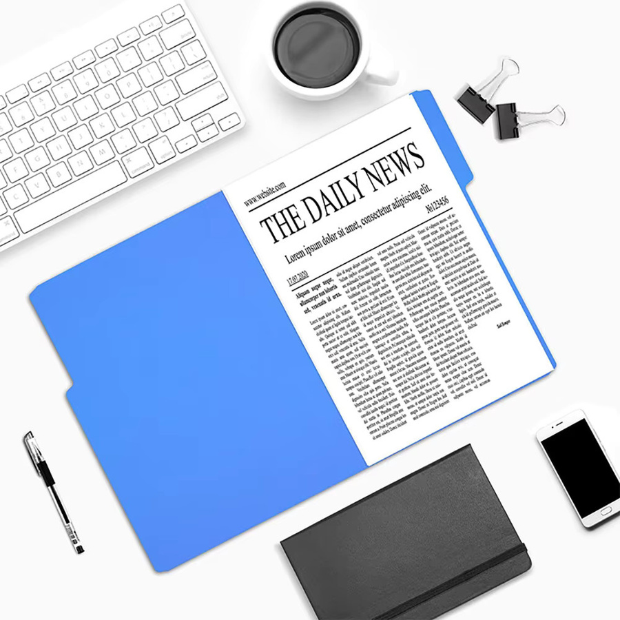 5 Manila Ordner A4 zur Datenklassifizierung und zum Datenspeicher in Blau und Grün - Bild 1