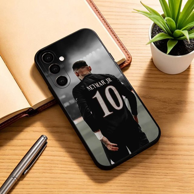 Handyhülle Neymar Jr. F-Football 10 in Schwarz aus weichem Silikon für Samsung Galaxy A73, A72, A71, A70, A53, A52, A51 - Bild 1