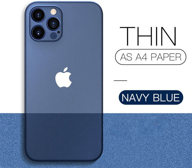 Ricestate Ultradünne Matte Handyhülle für iPhone 12 bis 17 Pro Max, Transluzente Stoßfeste Schutzhülle aus PC in Transparent, Blau oder Grün - Bild 1