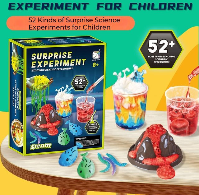 SCIENCE HORSE Wissenschafts-Experimentier-Set, 52-teiliges Set, ab 8 Jahren - Bild 1