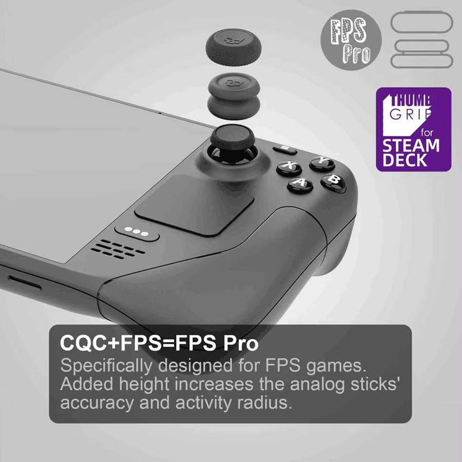 SZKOSTON 6 Stück rutschfeste Analog Stick Caps in Grün für Steam Deck OLED und ROG Ally X - Bild 3