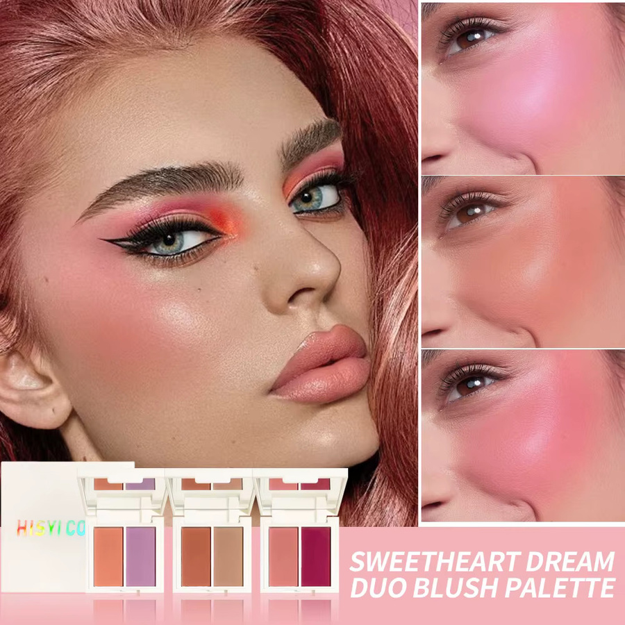 HISYI Sweetheart Dream Blush, Duo-Blush-Palette, Puder - Bild 3