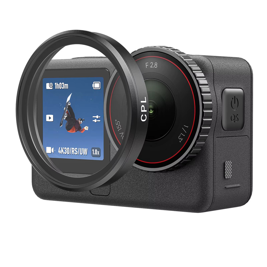 TELESIN CPL ND Filterset mit Schnellverschluss für DJI OSMO Action 6 inklusive ND8 ND16 ND32 und UV VND Filtern - Bild 4