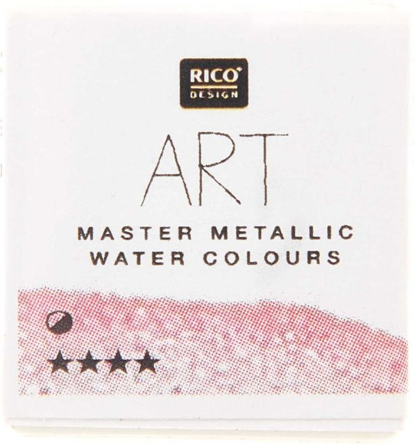 Rico Design ART Master Metallic Aquarellfarbe Rosa im halben Näpfchen - Bild 1