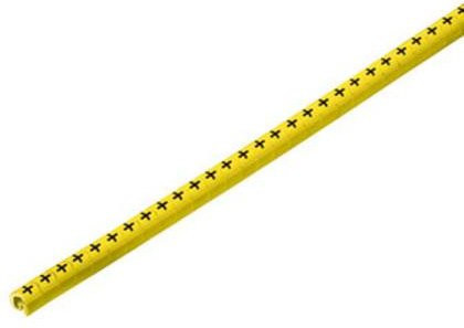 Weidmüller CLI C 02-3 GE/SW Kennzeichnungsring mit Aufdruck in Gelb, Außendurchmesser-Bereich 1,3 bis 3 mm - Bild 1
