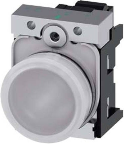 Siemens Leuchtmelder in Weiß aus Metall 3SU1153-6AA60-3AA0 - Bild 1