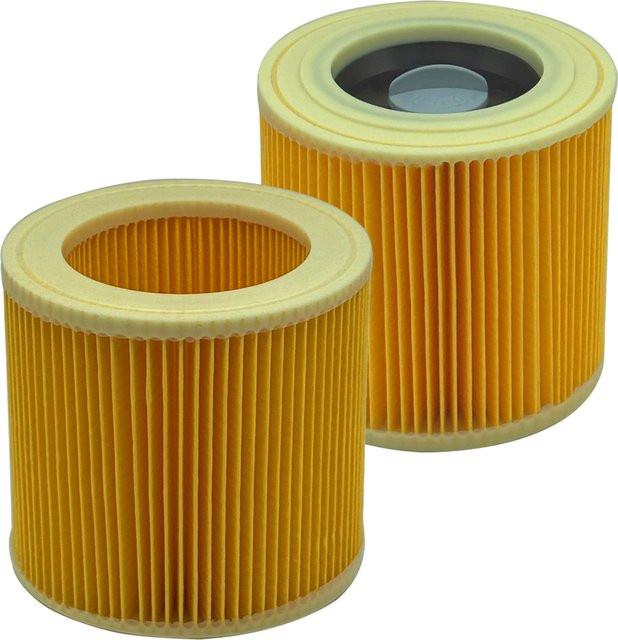 Kaercher Ersatzfilter 6.414-552.0 in Gelb kompatibel mit WD1, WD2, WD3 sowie MV2 und MV3 Staubsaugern - Bild 1