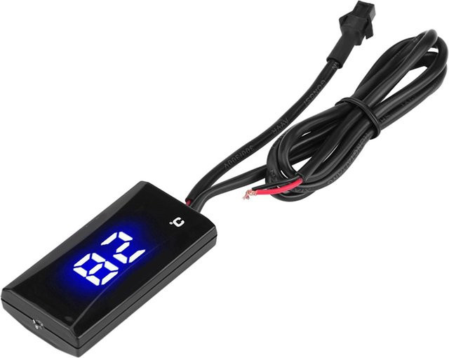 Neoglint Motorrad Digital Thermometer Instrument mit blauem Licht in Schwarz und Blau - Bild 1