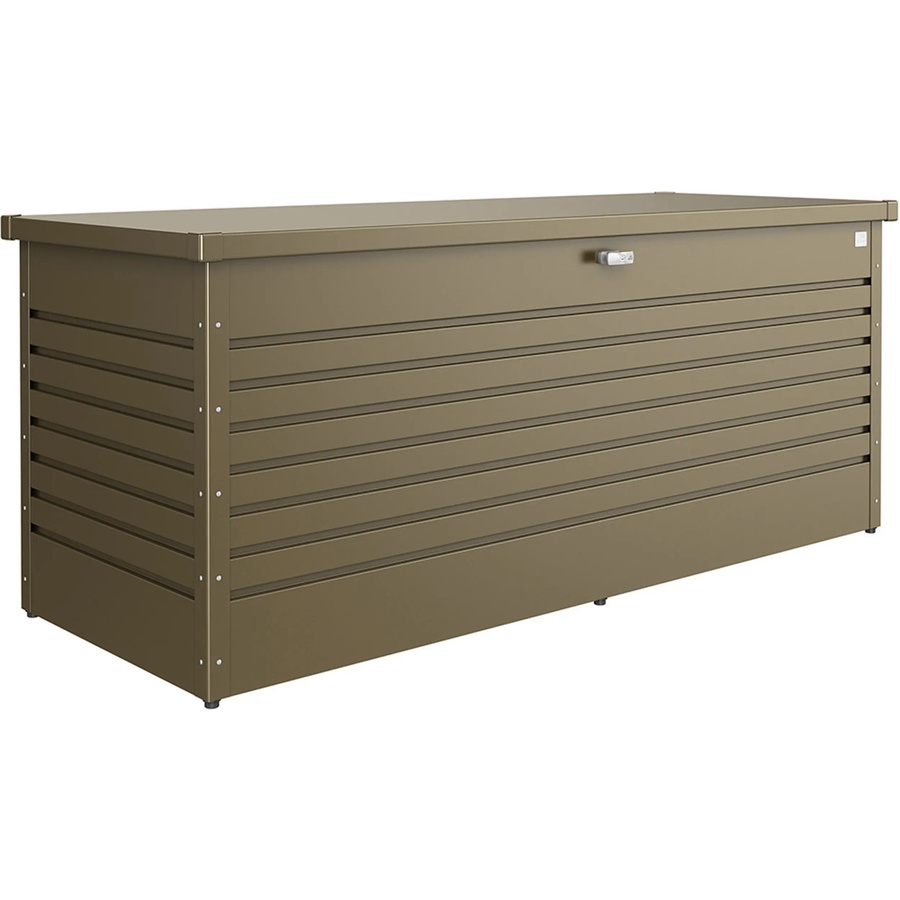 Biohort FreizeitBox 200 Aufbewahrungsbox aus Stahlblech in Braun, B/H/T: 201 x 79 x 83 cm - Bild 2