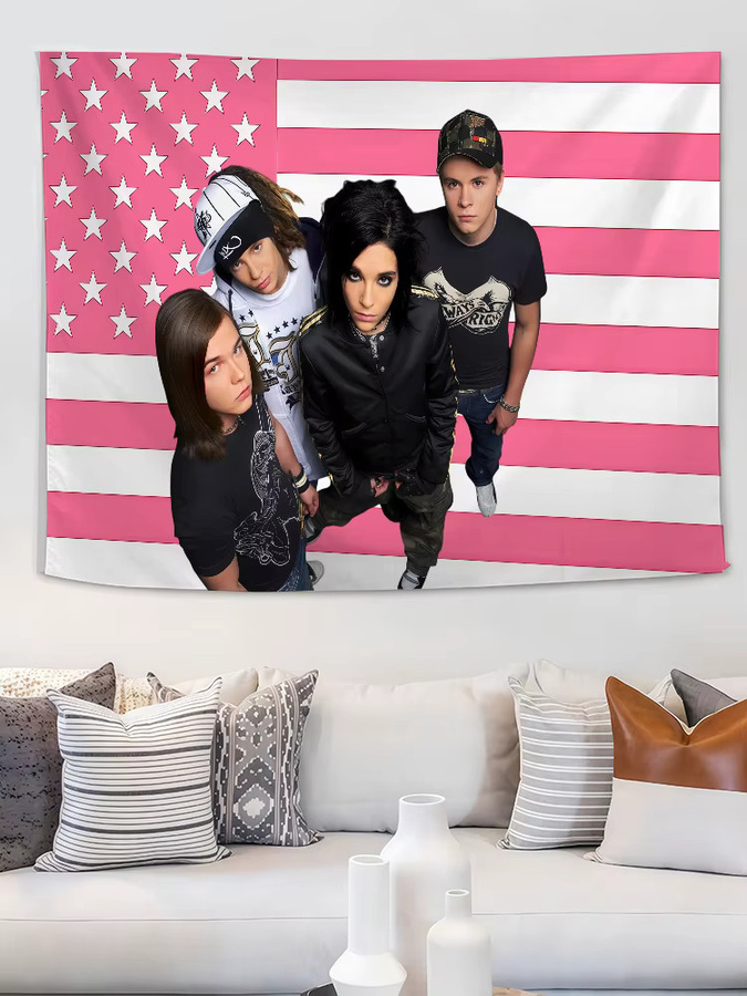 Warner Bros. Rock T-Tokio H-Hotel Flagge als Wandkunst Dekoration für Innen- und Außenbereich, B/H: 40 x 60 cm - Bild 6