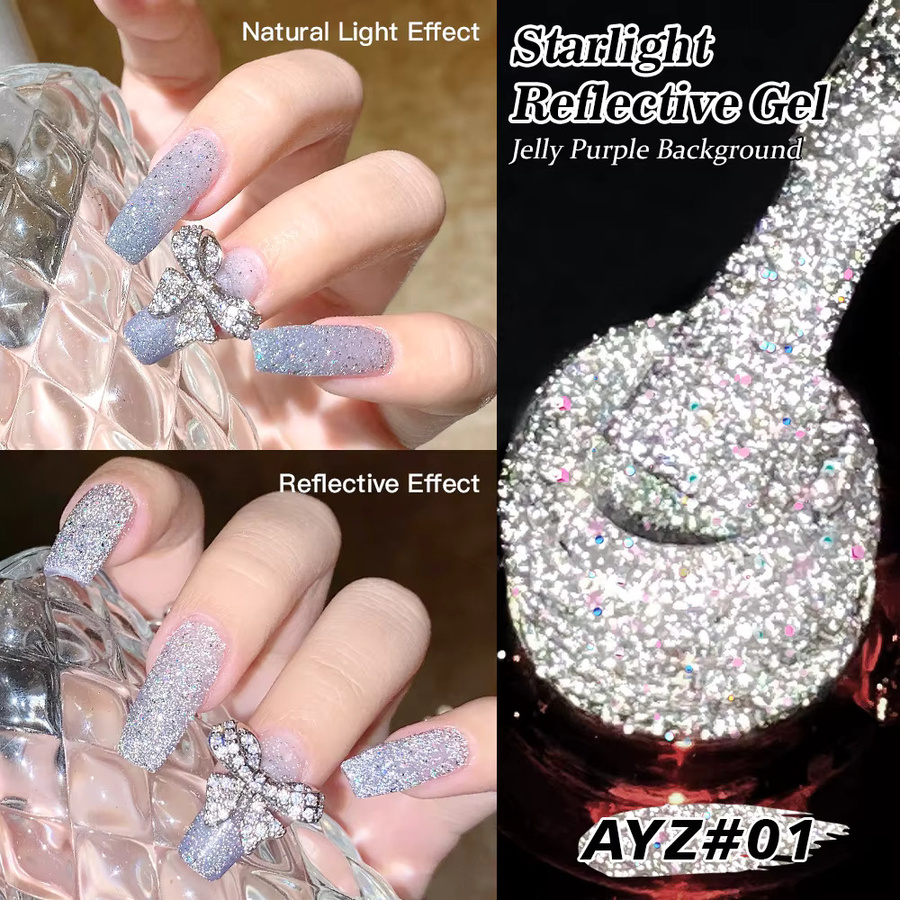 AS Firefly Glitzer-Gel-Nagellack, 15 ml, schimmernd - Bild 4