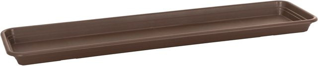 Florus Universal Pflanzkasten-Untersetzer aus Kunststoff in Braun, Breite: 60 cm - Bild 1