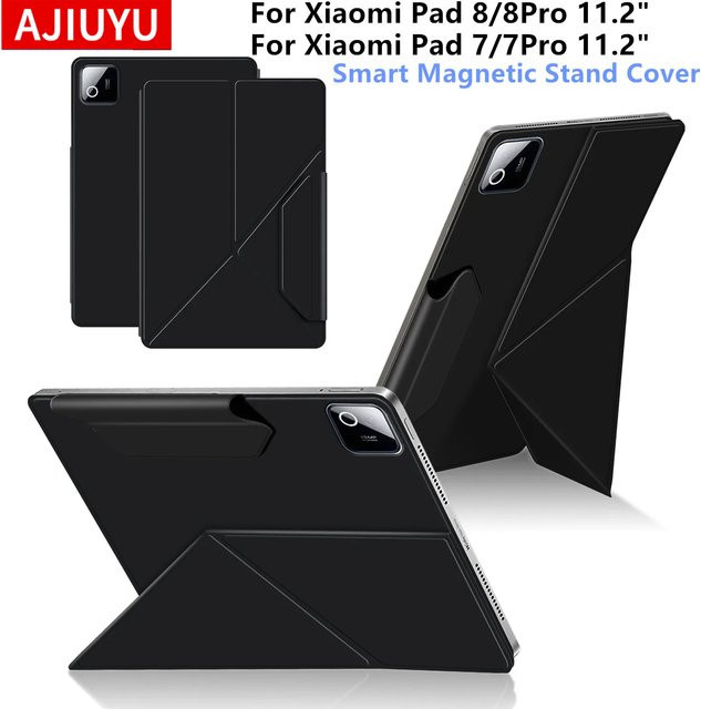 Y-Fold Magnetische Schutzhülle für Xiaomi Pad 8 und Mi Pad 7 Pro sowie Poco Pad X1, Smart Cover Standfunktion, Farbe: Schwarz - Bild 1