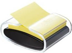 Post-it Haftnotizspender für Super Sticky Z-Notes, Schwarz/Transparent, Kapazität: 90 Bl., B: 10,3 cm, T: 8,6 cm, H: 4,6 cm - Bild 1