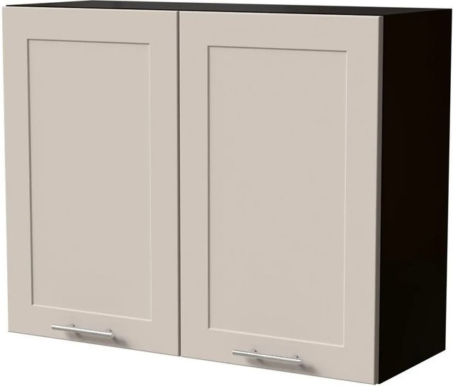 Feldmann-Wohnen Hängeschrank Oslo modern in Schwarz und Kaschmir Matt B/T/H: 90 x 32,5 x 72 cm - Bild 1