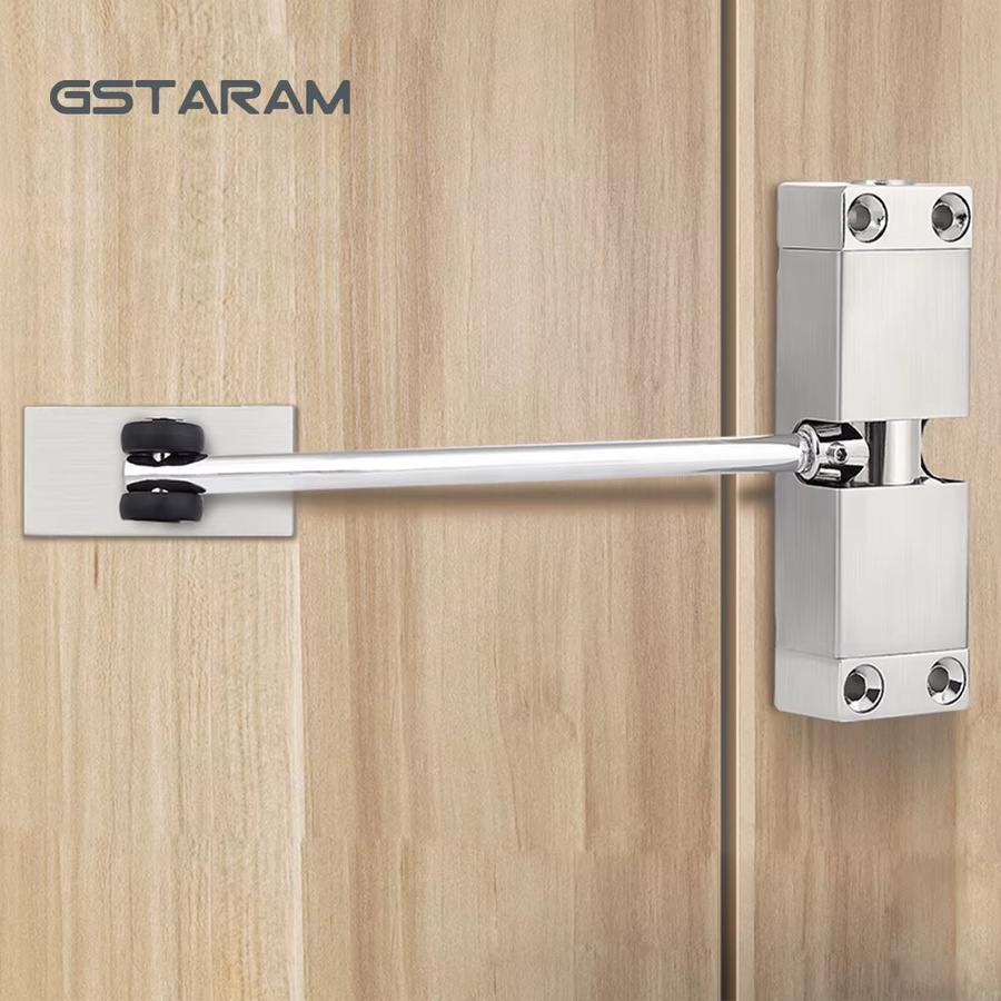 GSTARAM Automatischer Türschließer aus Edelstahl in Silber mit hydraulischem Puffer und Federwiderstand - Bild 3