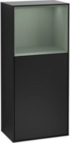 V&B Finion Seitenschrank für das Badezimmer mit LED-Beleuchtung und offenen Regalfächern, B: 41,8 cm, H: 93,6 cm - Bild 1