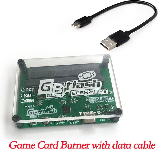 Keeppley GBC/GBA-Kartuschen-Brenner für Game Boy und Game Boy Advance in Grün zum Backup von ROMs und Speicherspielen mit Flasher-Funktion - Bild 1