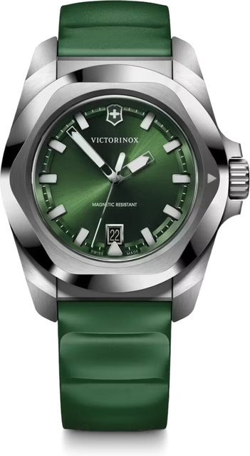 Victorinox Herrenuhr I.N.O.X., Quarz, Edelstahl, 41 mm, Grün, 20 ATM - Bild 1