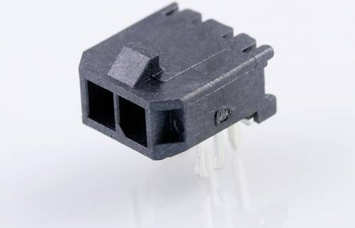 Molex Einbau-Stiftleiste Standard in Schwarz mit 2 Polstellen und 3,00 mm Rastermaß - Bild 1