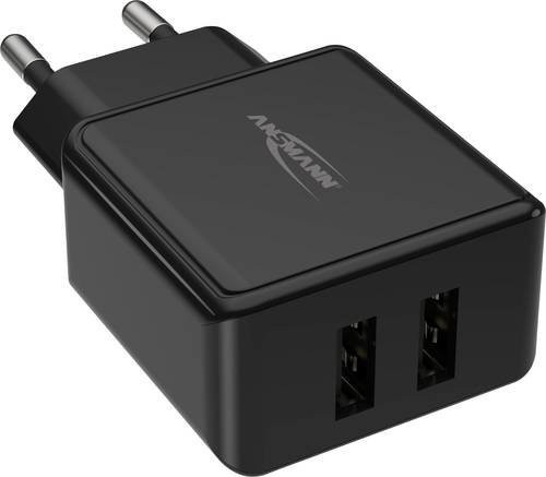 Ansmann HomeCharger HC212 USB-Ladegerät mit USB-A Ausgang in Schwarz - Bild 1