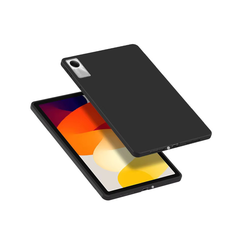 AJIUYU Silikon TPU Schutzhülle für Xiaomi Redmi Pad SE 11 Zoll 2023, Stoßfestes Case in Schwarz - Bild 5