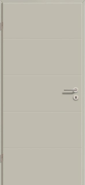 GetaDoor Zimmertür NeoLine Typ 6505 GLN440 Seidengrau Anschlag Links B: 61 cm, H: 198,5 cm - Bild 1