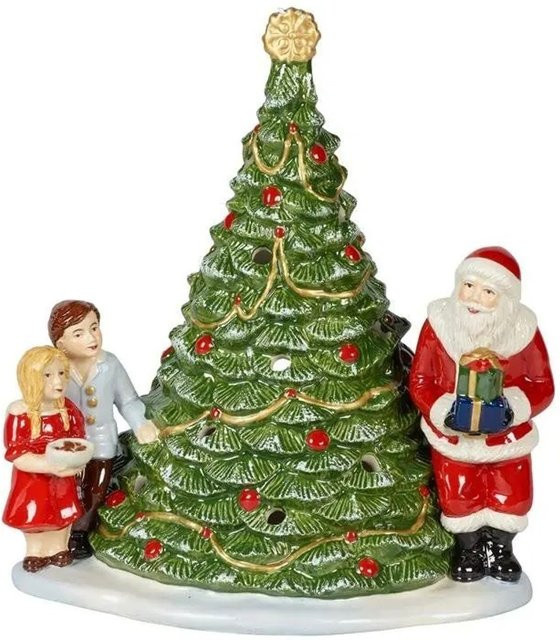 Villeroy & Boch Christmas Toys Santa am Baum Porzellan Figur Multicolor - Bild 1