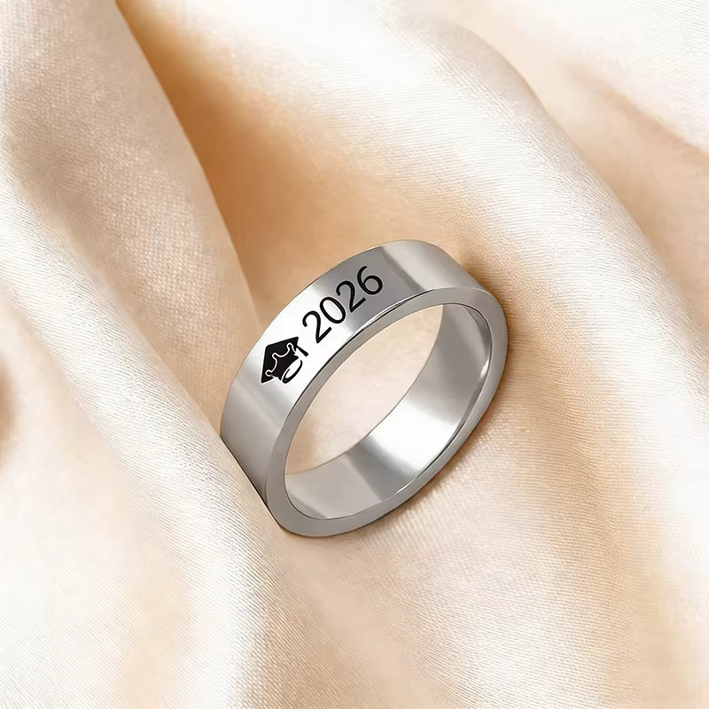 konminry Abschlussring Edelstahl, Unisex - Bild 2