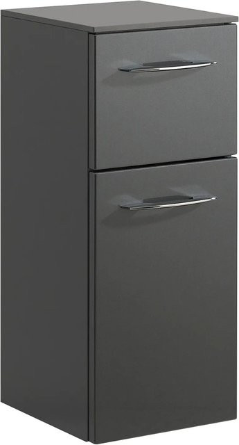 Pelipal Bad-Hängeschrank Quantum 01 in Anthrazit mit Soft-Close-Türen und internen Regalböden, Breite: 30 cm, Höhe: 73 cm - Bild 1