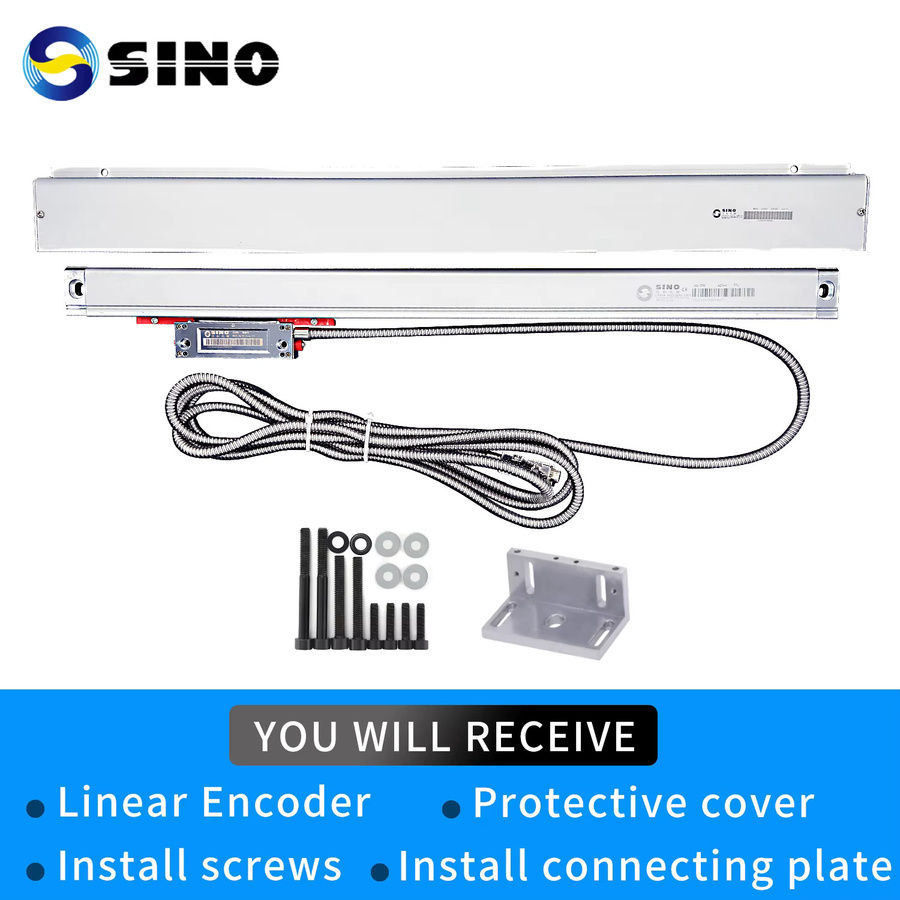 SINO Metall 2-Achsen-DRO-Kit SDS6-2V Set mit Digitalanzeige KA-300 KA-500 und Glas-Linearskala-Encoder für Drehmaschine, Schleifer und Fräsen - Bild 3
