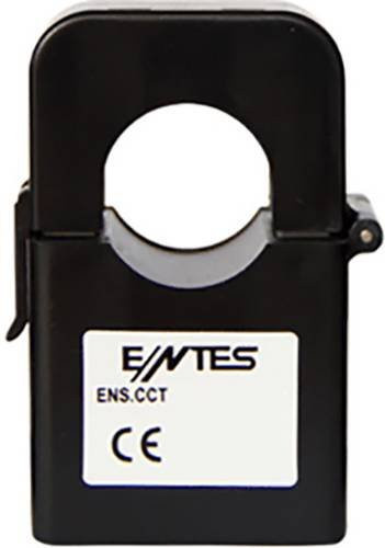 ENTES ENS.CCT 24 200/5 Kabelumstromwandler in Schwarz mit Primärstrom 200 A, Sekundärstrom 5 A und Leiterdurchführung Ø: 24 mm zur Klappmontage - Bild 1