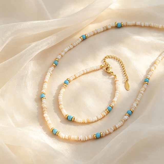 prjewel Perlenkette Edelstahl, Perle, Bunt, Damen - Bild 1