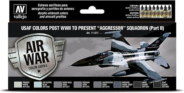 Vallejo USAF 1940er bis heute - Aggressor Squadron - Part 2, Farbset, Nachfüllpack, 8 x 17 ml - Bild 1
