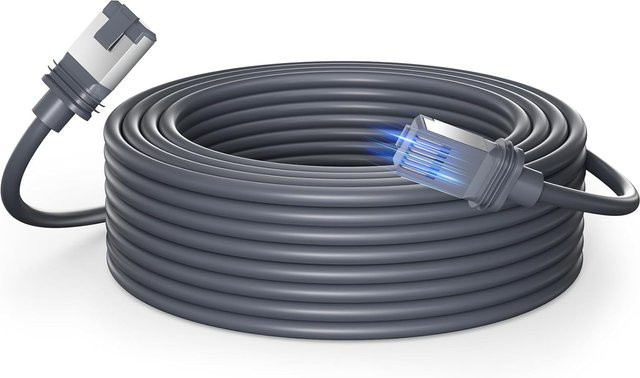 Starlink Gen 3 Ethernet Kabel Grau Wasserdichtes Ersatzkabel für Starlink V3 - Bild 1