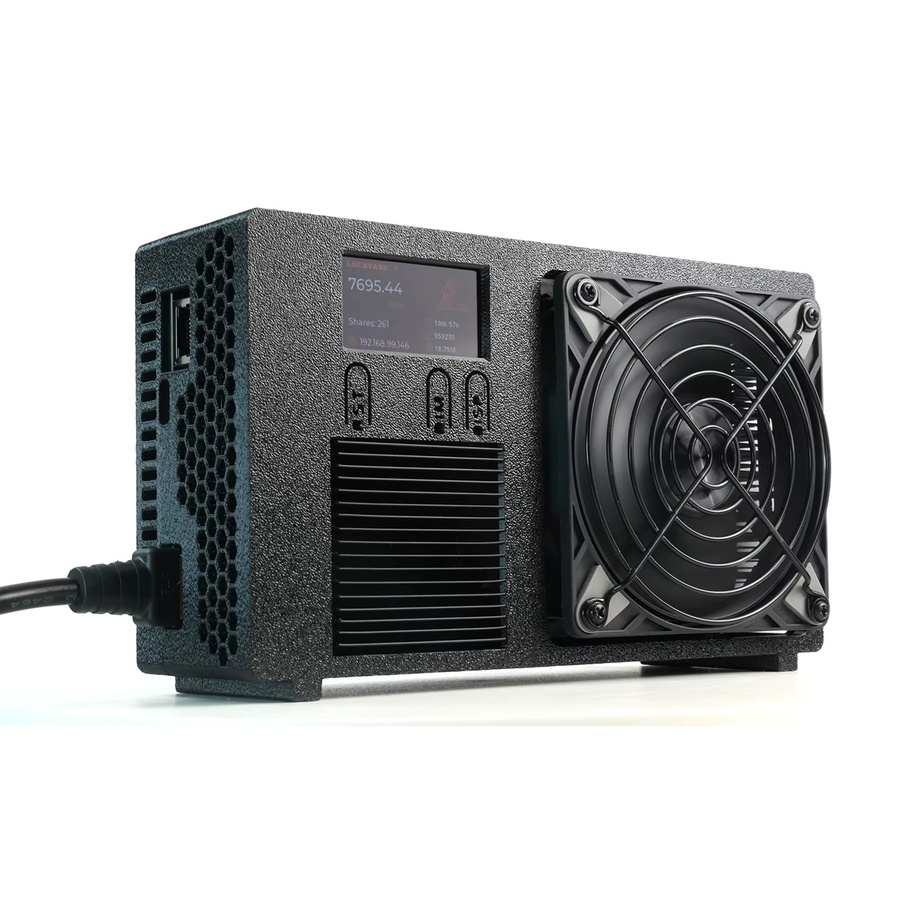 Luckyaxe B401 8TH/s Bitcoin Miner SHA256 ASIC BTC Home Mining Machine in Schwarz mit Dual-Band WiFi 2.4G/5G und RJ45 Ethernet - Bild 3