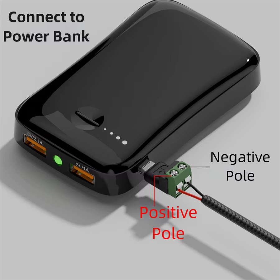 USB-C auf 2-Pin Schraubklemmenblock Adapter Typ-C Ladeanschluss Grün - Bild 5