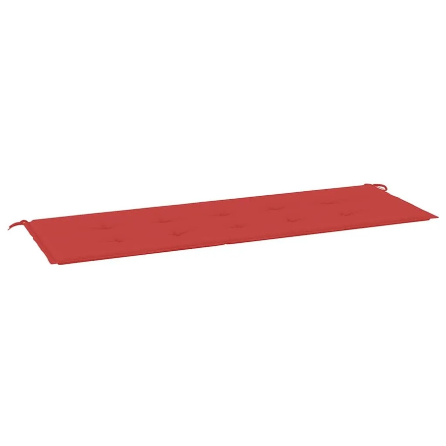 vidaXL Gartenbank-Auflage Rot aus Oxford-Gewebe mit Schaumstoff, B/T/H: 150 x 50 x 3 cm - Bild 2
