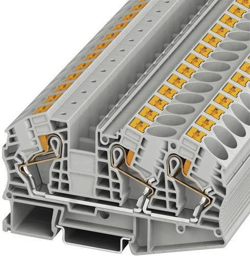 Phoenix Contact 3208760 Durchgangsklemme Schnellanschluss Grau 12,2 mm - Bild 1