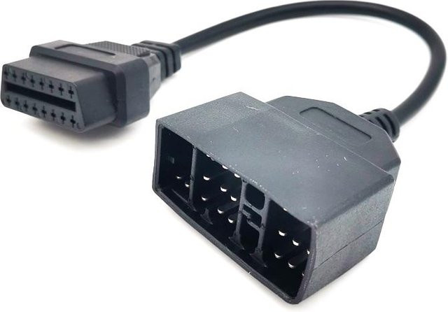 OBD2 Adapterkabel für Toyota von 22-Pin auf 16-Pin Buchse, Farbe: Schwarz - Bild 1
