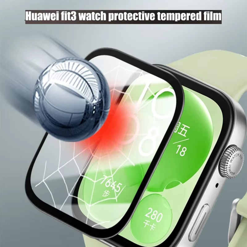 Displayschutzfolie Huawei Watch Fit 3, transparent, Unisex - Bild 3