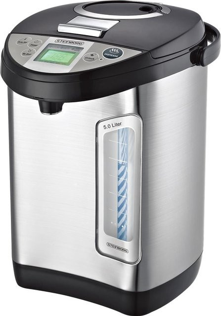 Steinborg Thermopot Heißwasserspender mit 5 Temperaturstufen, 5 l, Silber - Bild 1