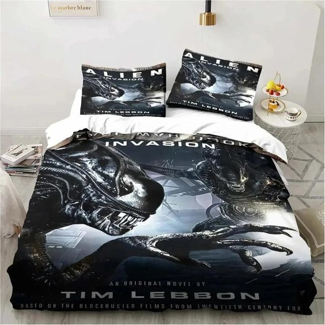 Alien Vs. Predator Bettwäsche Set von JMG Household Supplies, Schwarz, Microfaser, B/H: 140 x 200 cm - Bild 1