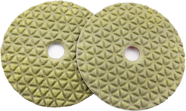 Rijilei Trockenpolierpads Set 10 Stück, Durchmesser: 100 mm, Farbe: Grün, für Marmor, Stein, Beton und Granit - Bild 1