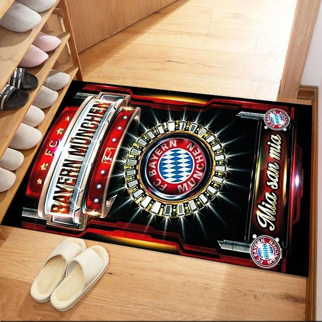 FC Bayern München Teppich von LivSpaceVibe, rechteckig, mehrfarbig, Polyester, B/H: 90 x 60 cm - Bild 1